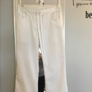 Greys anatomy white scrub pants